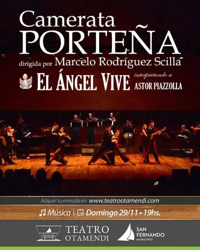 Afiche de El ángel vive — Camerata Porteña