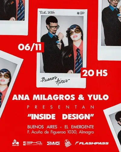 Afiche de Ana Milagros y Yulo presentan Inside Design