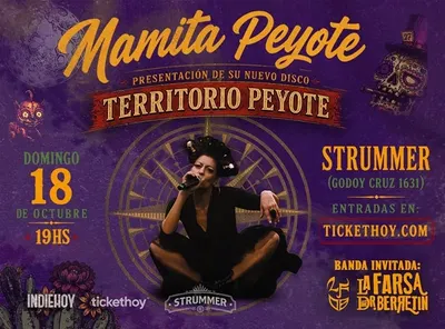 Afiche de Mamita Peyote presenta Territorio Peyote