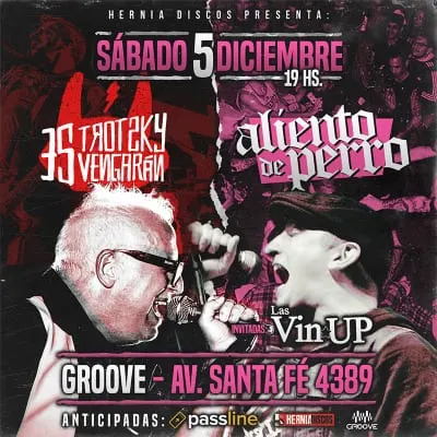 Afiche de Aliento de Perro + Trotsky Vengarán