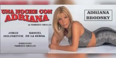 Afiche de Una noche con Adriana