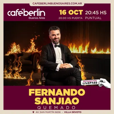 Afiche de Fernando Sanjiao: Quemado