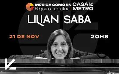 Afiche de Música como en casa: Lilian Saba