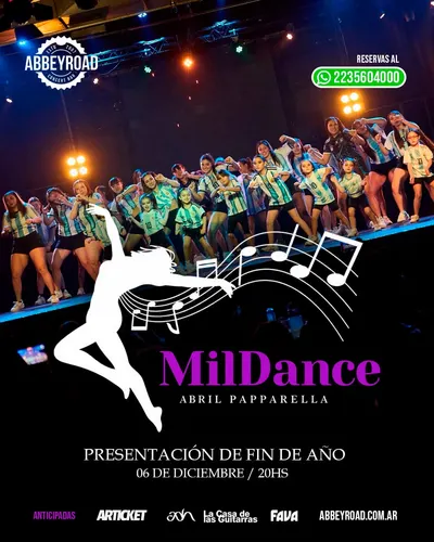 Afiche de MilDance: presentación de fin de año