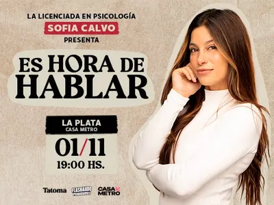 Afiche de Sofía Calvo: Es hora de hablar
