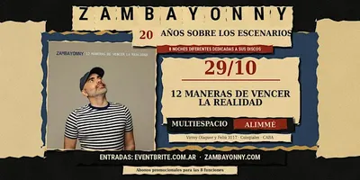 Afiche de Zambayonny: 12 maneras de vencer la realidad
