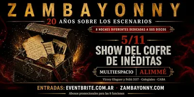 Afiche de Zambayonny: Inéditas del Cofre