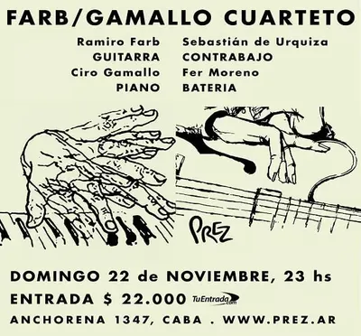 Afiche de Farb/Gamallo Cuarteto