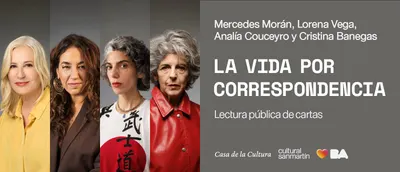 Afiche de La vida por correspondencia: Lectura pública de cartas
