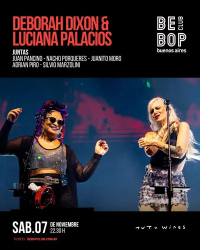 Afiche de Deborah Dixon y Luciana Palacios: Juntas