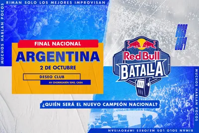 Afiche de Red Bull Batalla: final nacional Argentina 2026