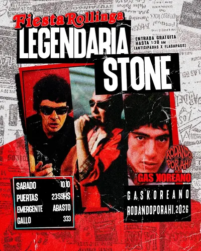 Afiche de Legendaria Abasto 10/10 - Redondos y Viejas Locas
