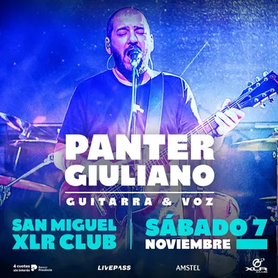 Afiche de Panter Giuliano: guitarra y voz