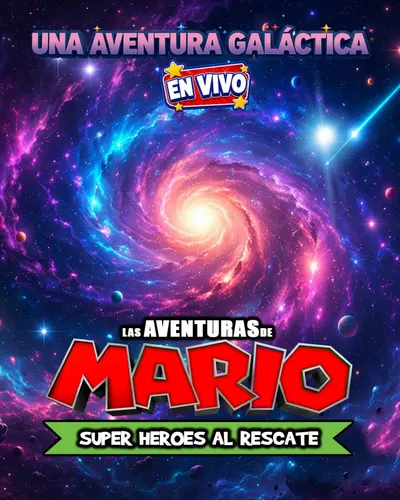 Afiche de Las aventuras de Mario — Superhéroes al rescate