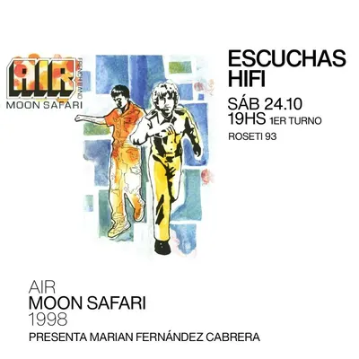 Afiche de Escuchas HiFi: Moon Safari, de Air