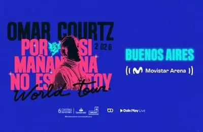 Afiche de Omar Courtz: Por si mañana no estoy World Tour
