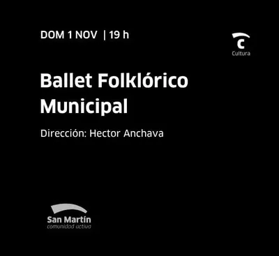 Afiche de Ballet Folklórico Municipal de San Martín