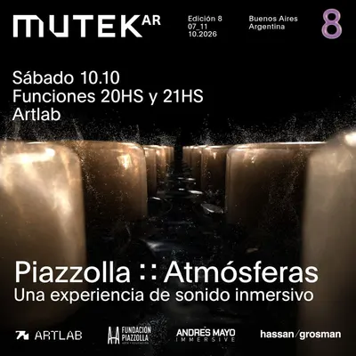 Afiche de Piazzolla Atmósferas