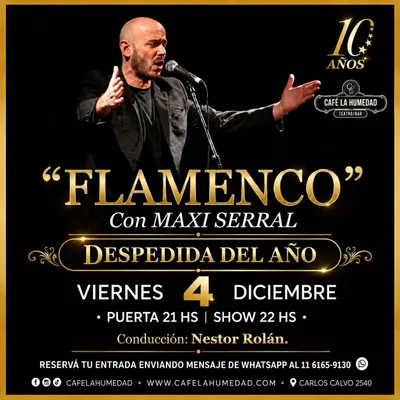 Afiche de Flamenco con Maxi Serral: despedida del año