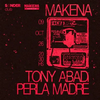 Afiche de Tony Abadi + Perla Madre