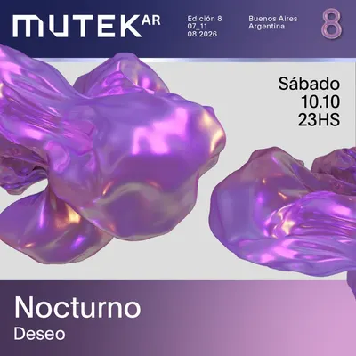 Afiche de MUTEK.AR Edición 8: Nocturno