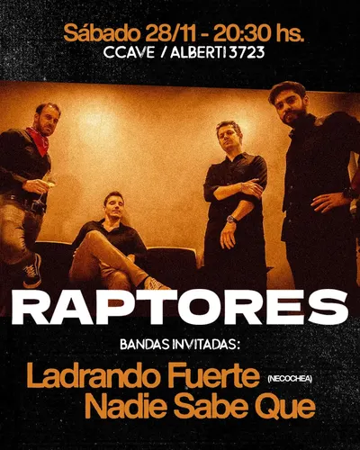 Afiche de Raptores en Mar del Plata