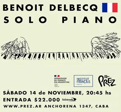 Afiche de Benoit Delbecq: solo piano