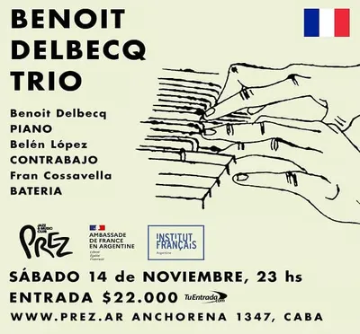 Afiche de Benoit Delbecq Trío