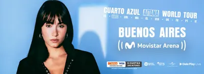 Afiche de Aitana: Cuarto azul world tour