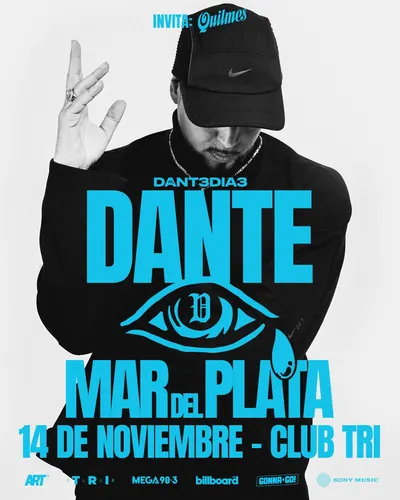 Afiche de Dante Spinetta en Club TRI