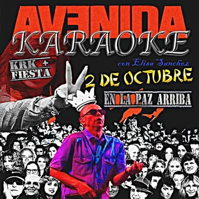 Afiche de Avenida Karaoke con Elisa Sanchez