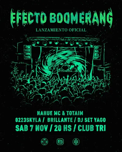 Afiche de Nahue MC & Totaim: Efecto Boomerang