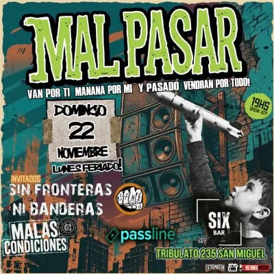 Afiche de Mal Pasar