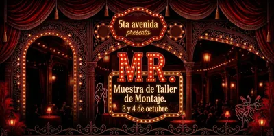 Afiche de Muestra de taller de montaje MR