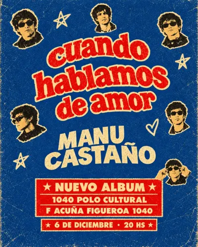 Afiche de Manu Castaño presenta Cuando hablamos de amor