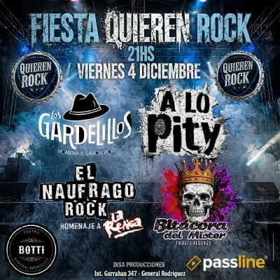 Afiche de Fiesta Quieren Rock
