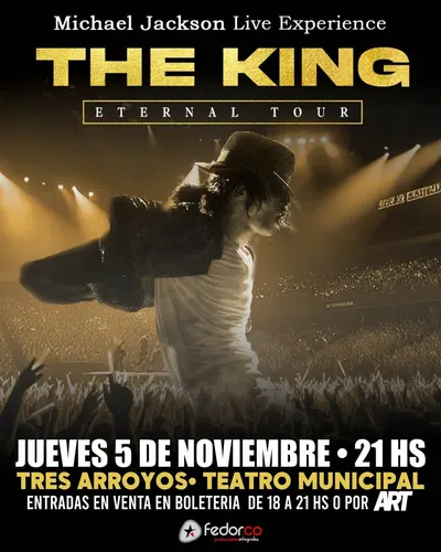Afiche de The King: Michael Jackson Live Experience