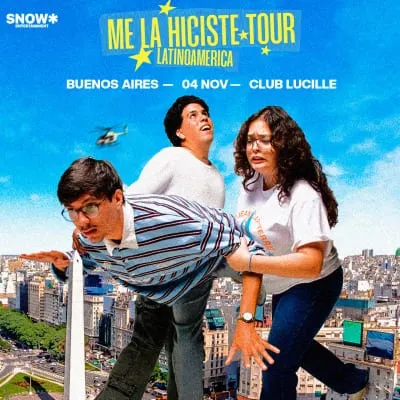 Afiche de Me la hiciste tour en Buenos Aires