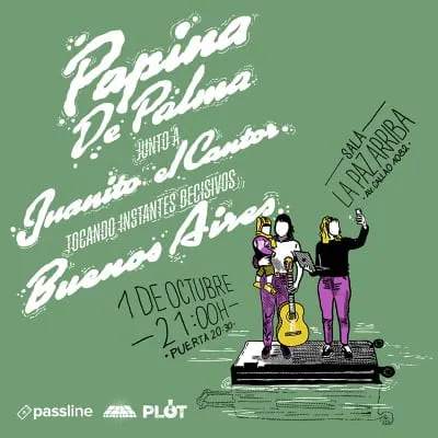 Afiche de Papina de Palma y Juanito el Cantor