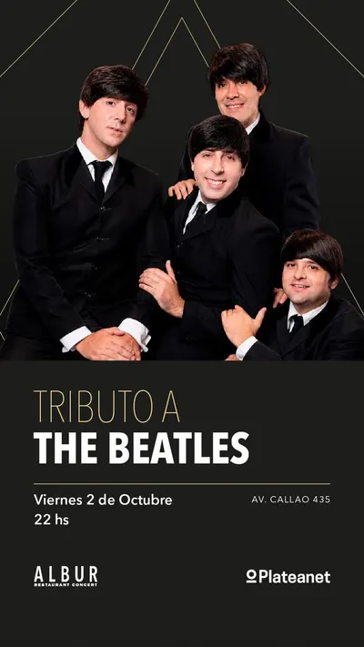 Afiche de Tributo a The Beatles