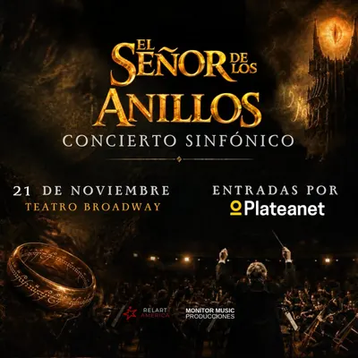Afiche de El señor de los anillos: concierto sinfónico