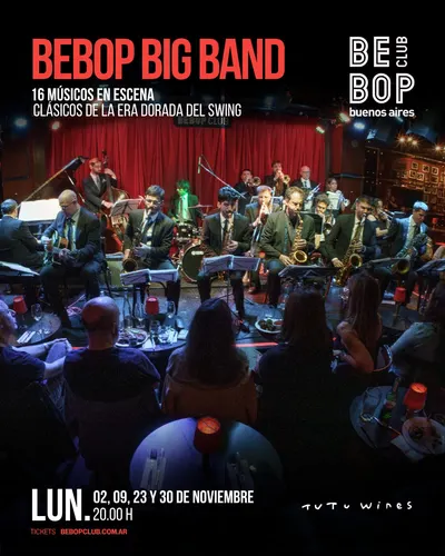Afiche de Bebop Big Band: Lunes de noviembre