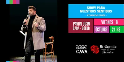Afiche de Show para nuestros sentidos: Eduardo Pérez en el Castillo