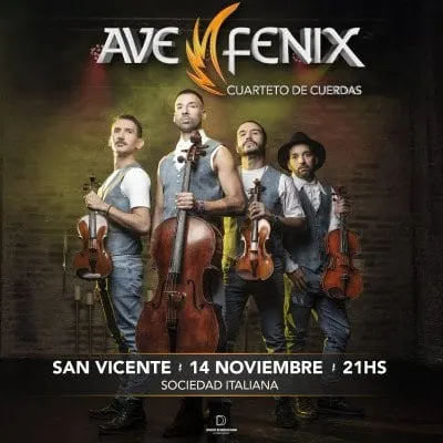 Afiche de Ave Fénix - Cuarteto de cuerdas