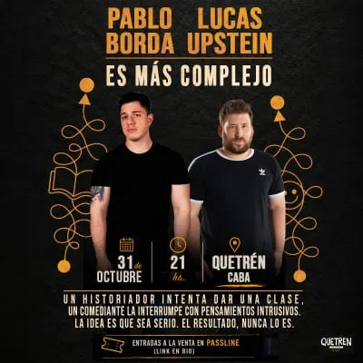 Afiche de Pablo Borda y Lucas Upstein: Es más complejo