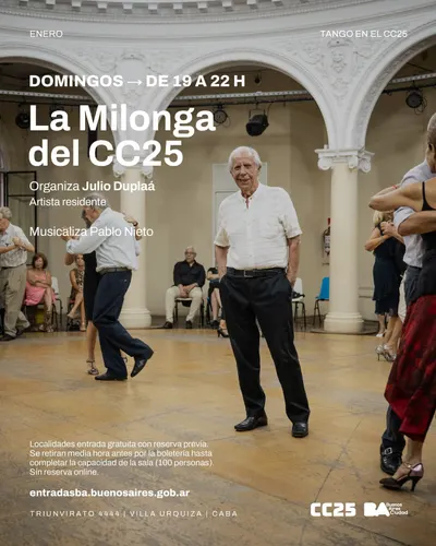 Afiche de La Milonga del CC25